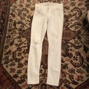 Anthropologie white jeans